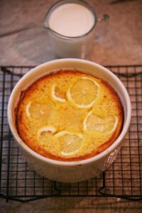 Lemon Polenta Cake with Faux Cream Image